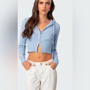 Edikted Desiree Knitted Hooded Cardigan - size s. NWOT